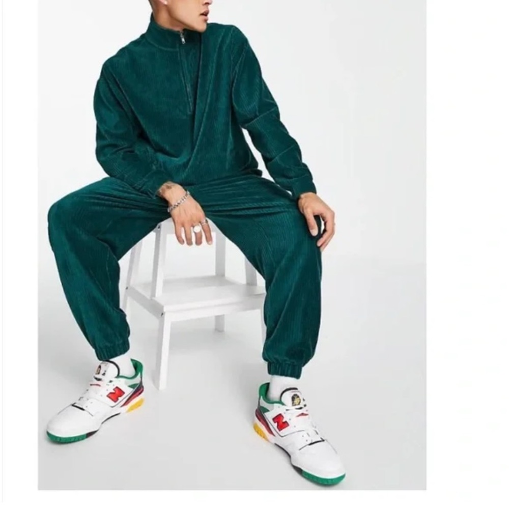 ASOS Men's Green Oversized Tracksuit